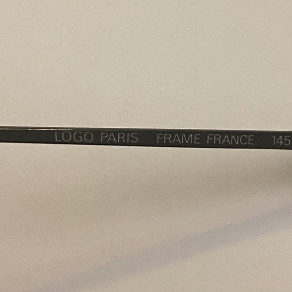 Logo Paris Aviator Full Rim Gunmetal Eyeglasses Frame LM260 France 62[]16 145 - Picture 3 of 4